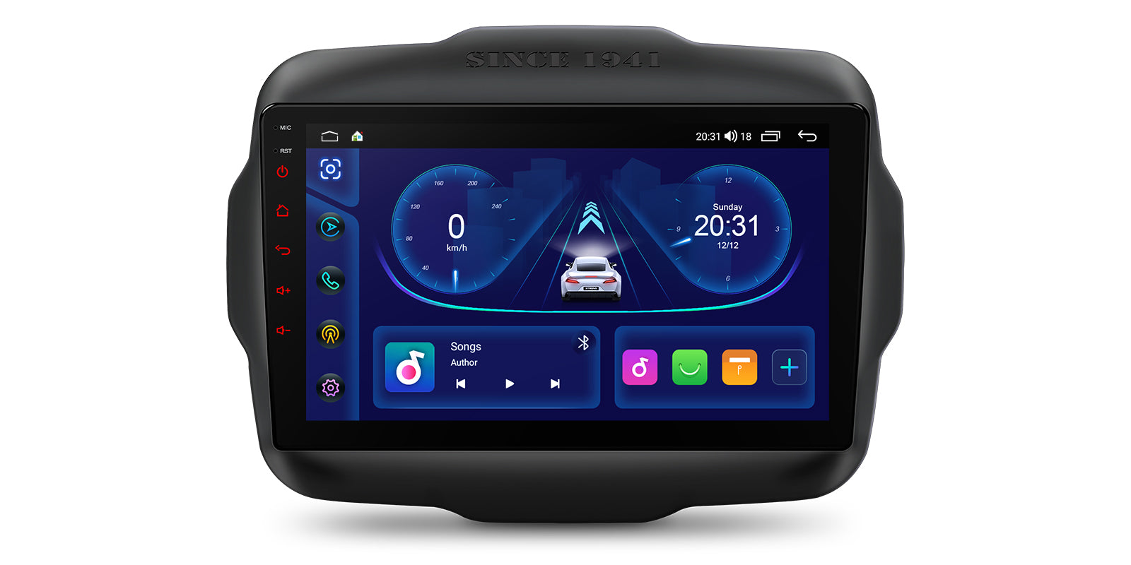 XTRONS IDP90RGJA Wireless CarPlay Android Head Unit for Jeep Renegade 9in