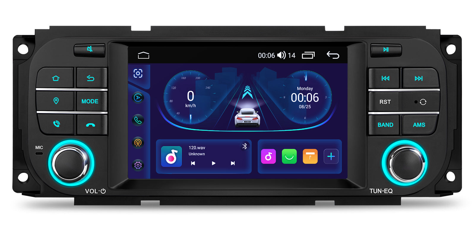 XTRONS IDS50WRJL 5in Jeep Dodge Chrysler Wireless CarPlay Head Unit