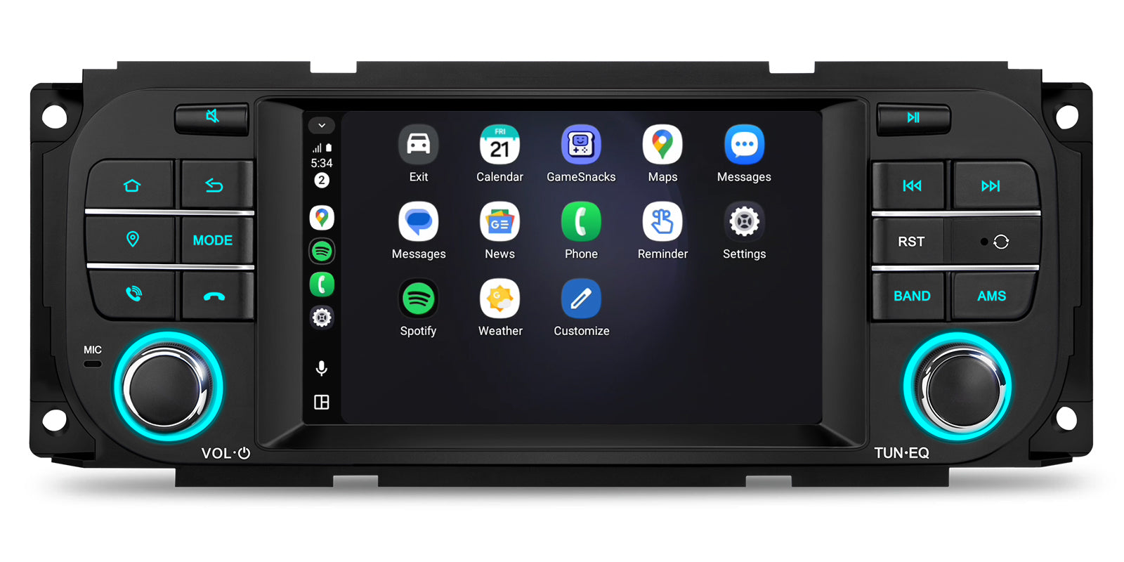 XTRONS IDS50WRJL 5in Jeep Dodge Chrysler Wireless CarPlay Head Unit