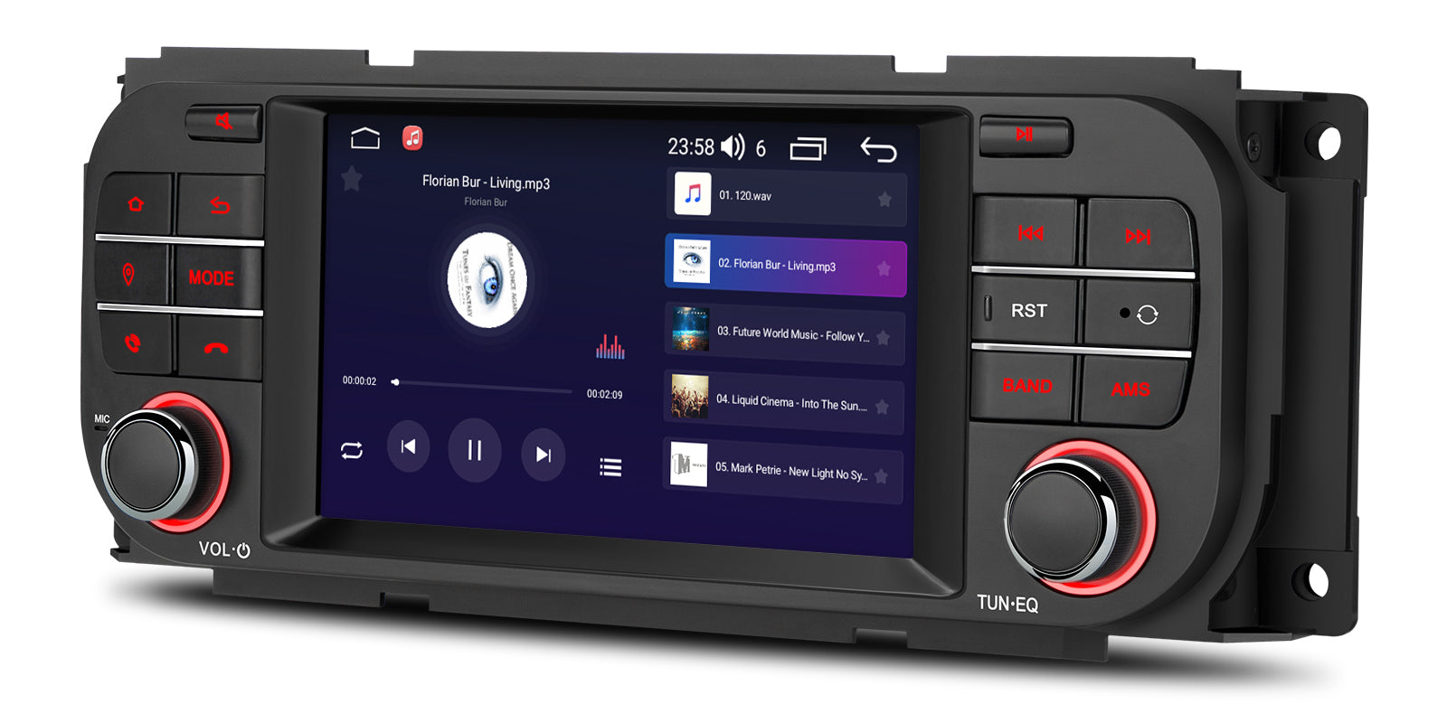 XTRONS IDS50WRJL 5in Jeep Dodge Chrysler Wireless CarPlay Head Unit