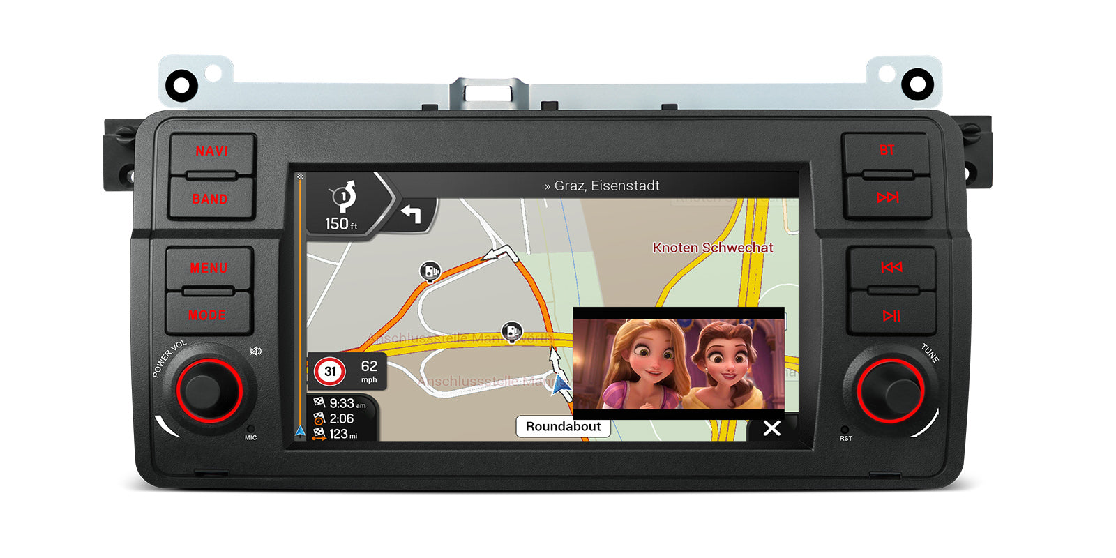 XTRONS IDS7046BL 7in Android Head Unit for BMW E46 Wireless CarPlay