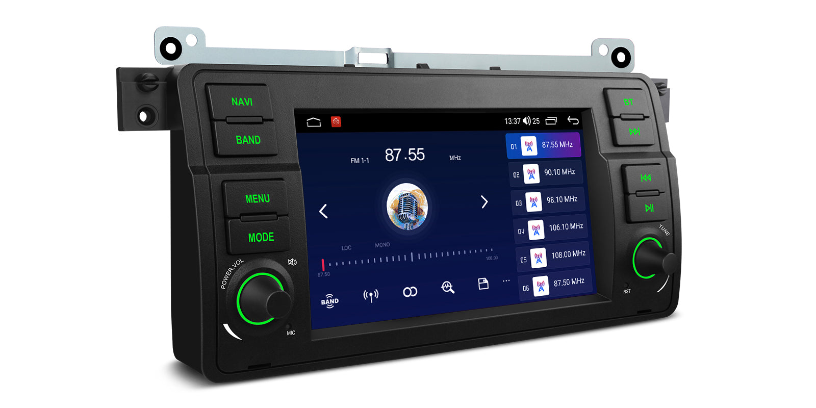 XTRONS IDS7046BL 7in Android Head Unit for BMW E46 Wireless CarPlay