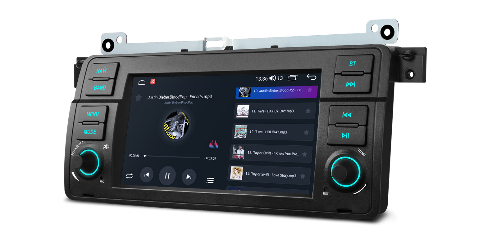 XTRONS IDS7046BL 7in Android Head Unit for BMW E46 Wireless CarPlay