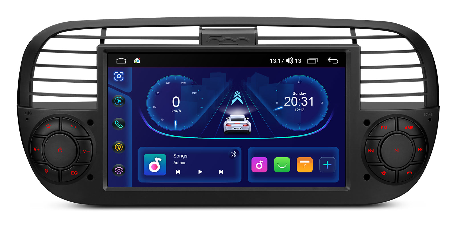 XTRONS IDS7050FLB 7in Wireless CarPlay Android Head Unit Fiat 500