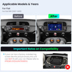 XTRONS IDS7050FLB 7in Wireless CarPlay Android Head Unit Fiat 500