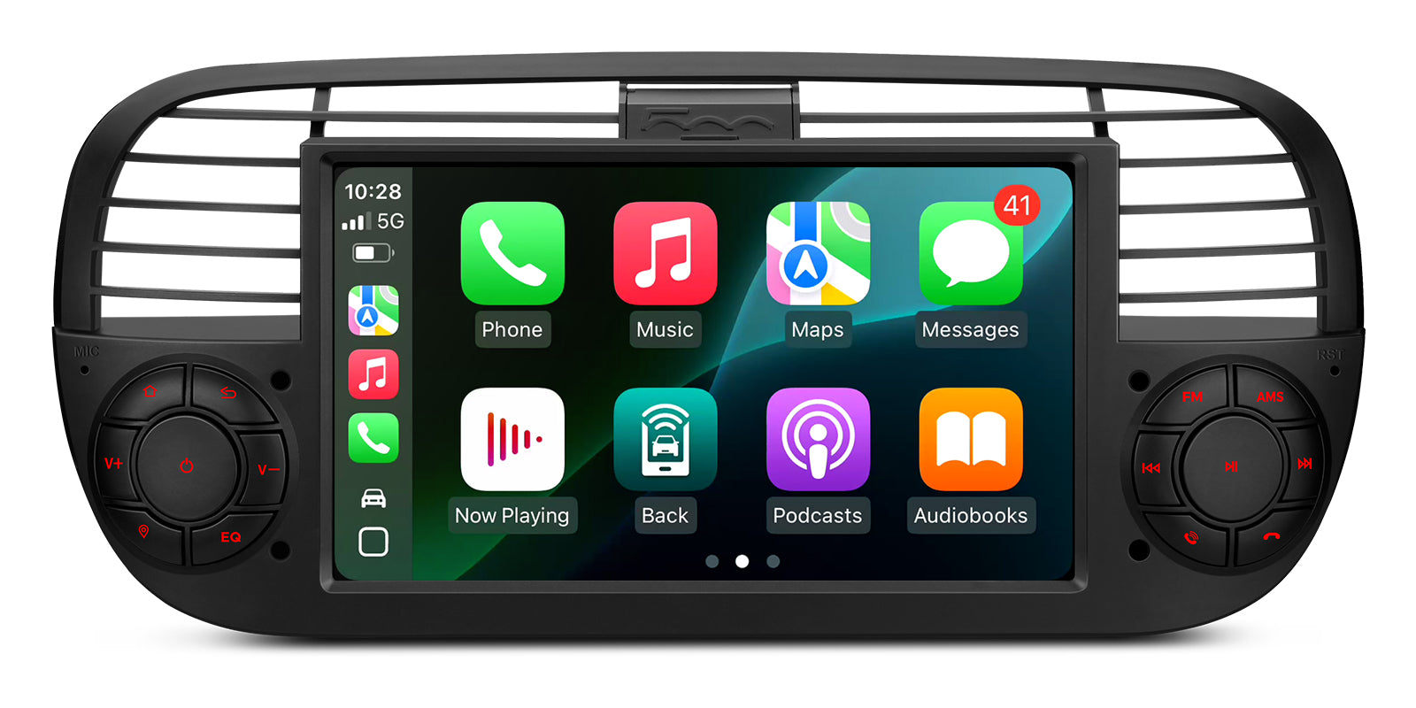 XTRONS IDS7050FLB 7in Wireless CarPlay Android Head Unit Fiat 500