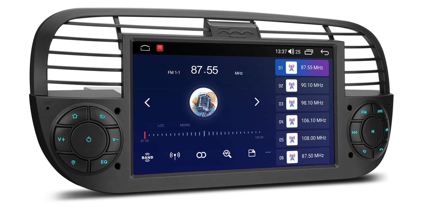 XTRONS IDS7050FLB 7in Wireless CarPlay Android Head Unit Fiat 500
