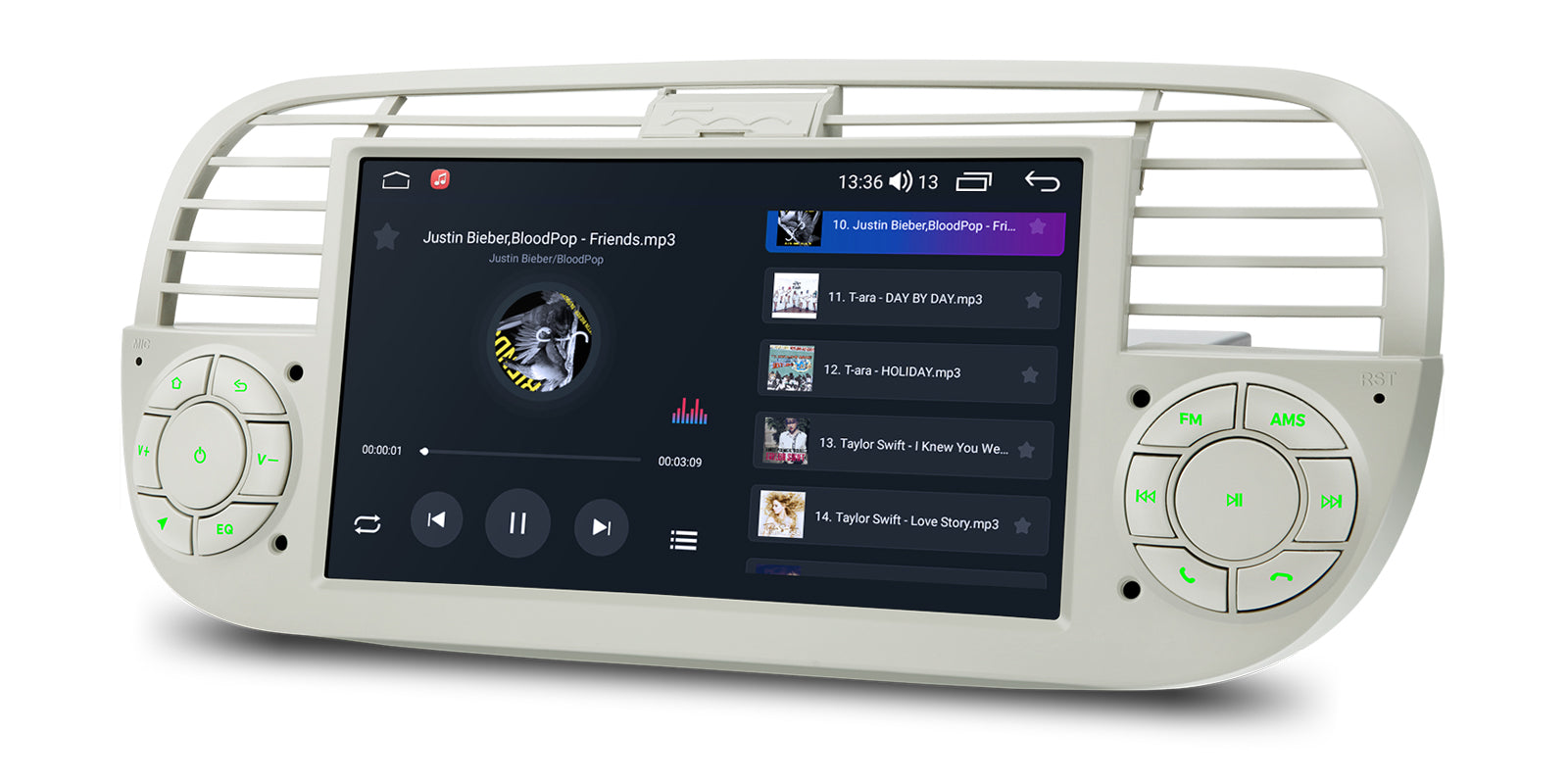 XTRONS IDS7050FLC Fiat Android OS Wireless CarPlay Head Unit 7in 2GB RAM