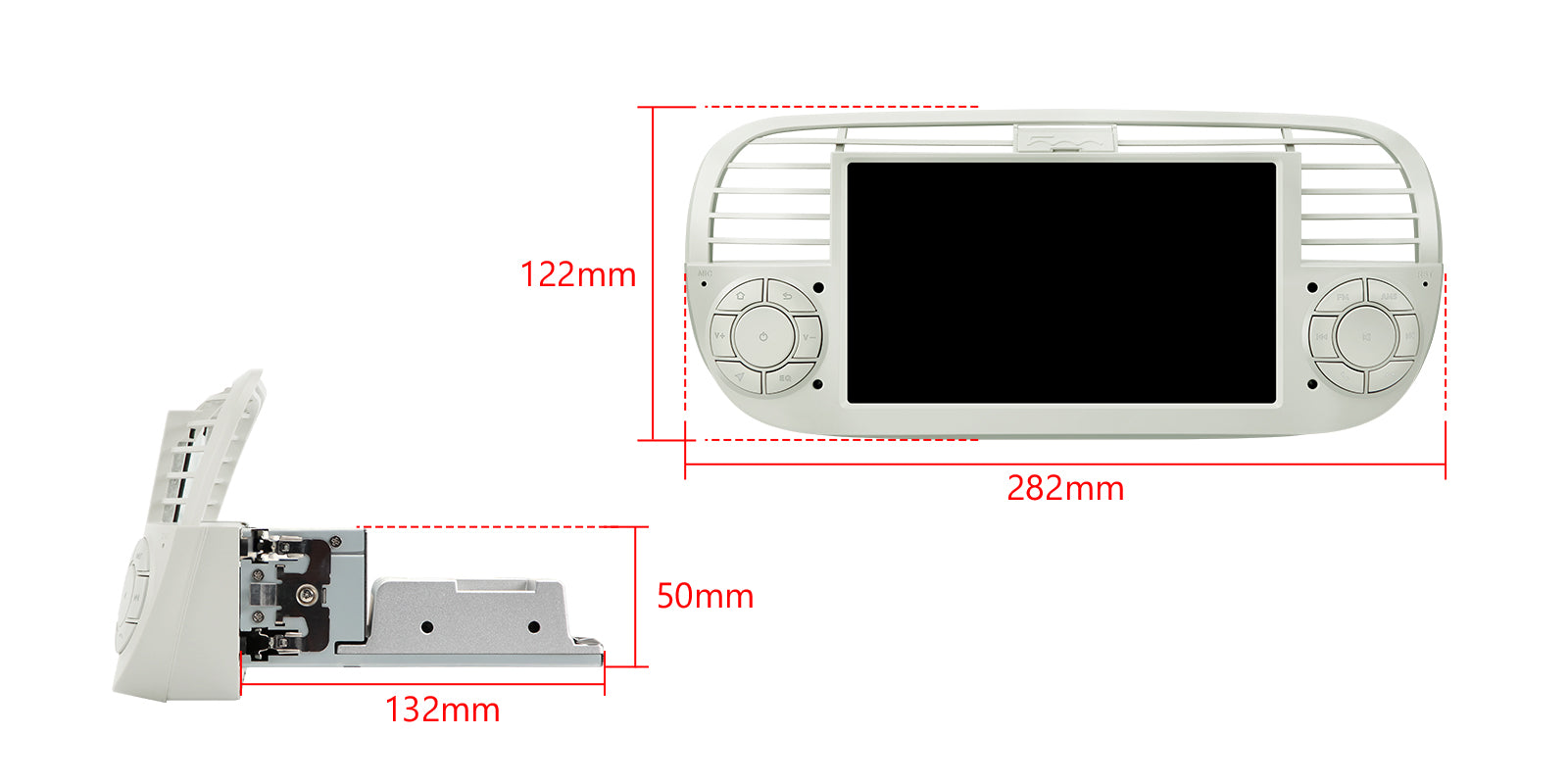 XTRONS IDS7050FLC Fiat Android OS Wireless CarPlay Head Unit 7in 2GB RAM