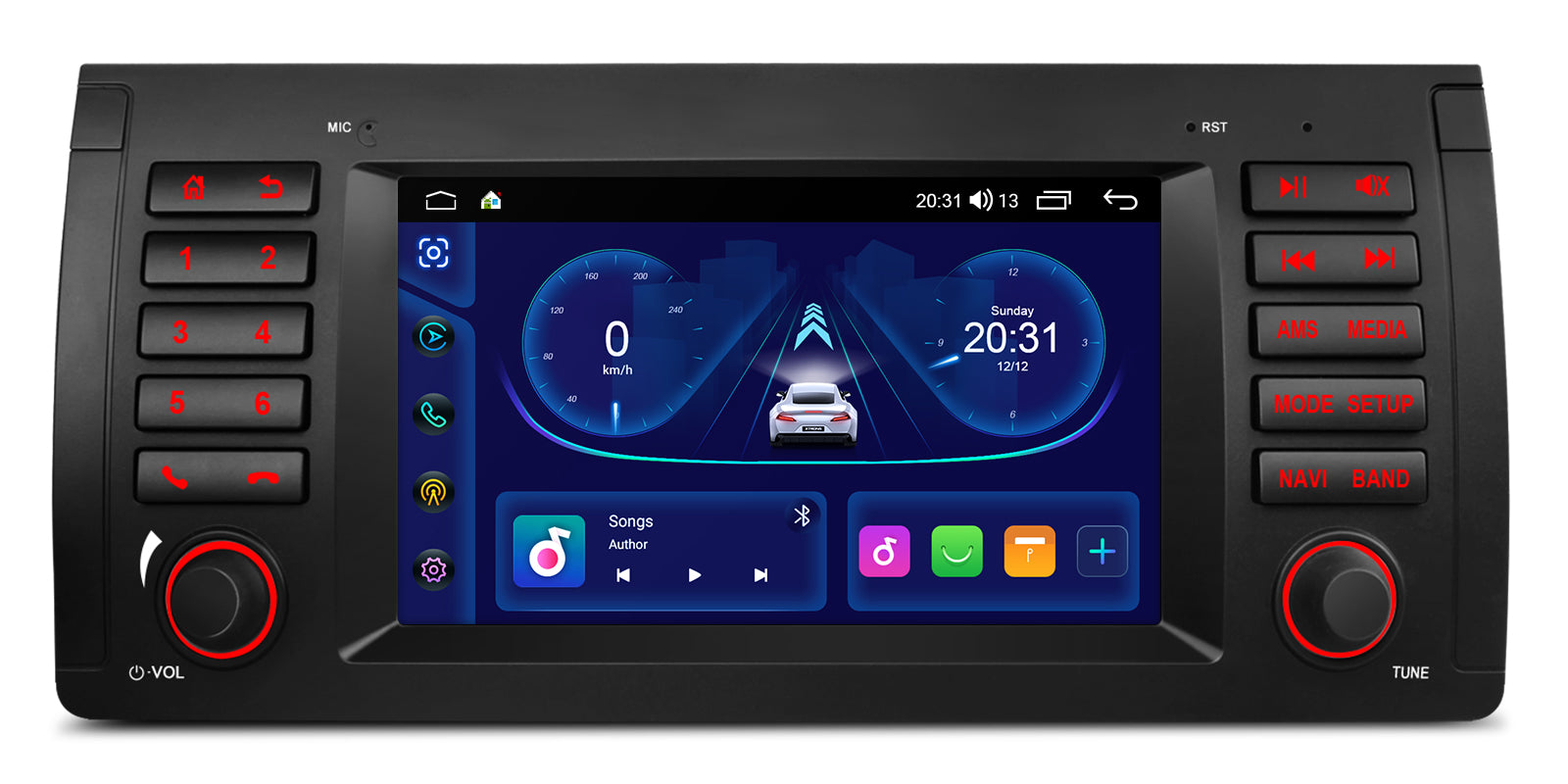 XTRONS IDS7053BL 7in Android Head Unit Wireless CarPlay BMW X5 E53