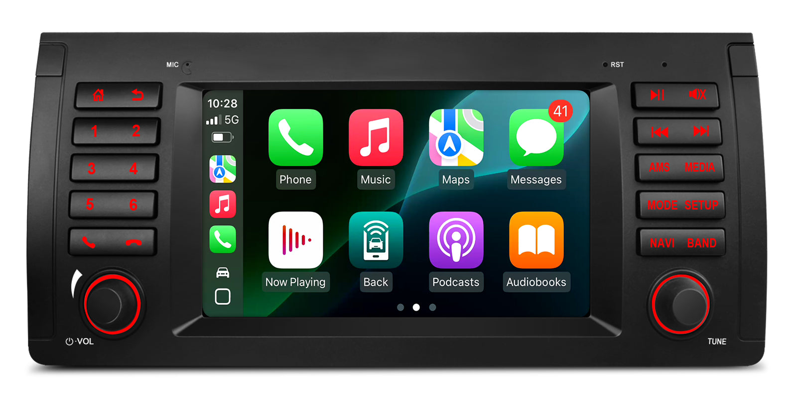 XTRONS IDS7053BL BMW X5 E53 7in Android Head Unit with Wireless CarPlay