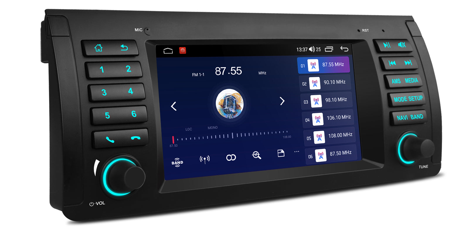 XTRONS IDS7053BL BMW X5 E53 7in Android Head Unit with Wireless CarPlay