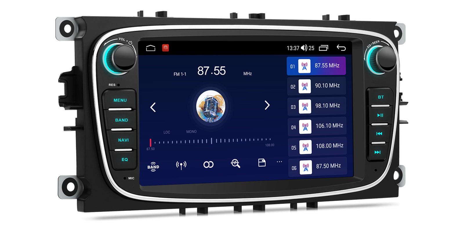 XTRONS IDS70FSFBL Ford 7" Android Head Unit Car Stereo with Wireless CarPlay 64GB IDS70FSFBL