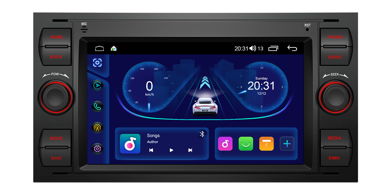 XTRONS IDS70QSFBL Ford 7" Wireless CarPlay Android Head Unit