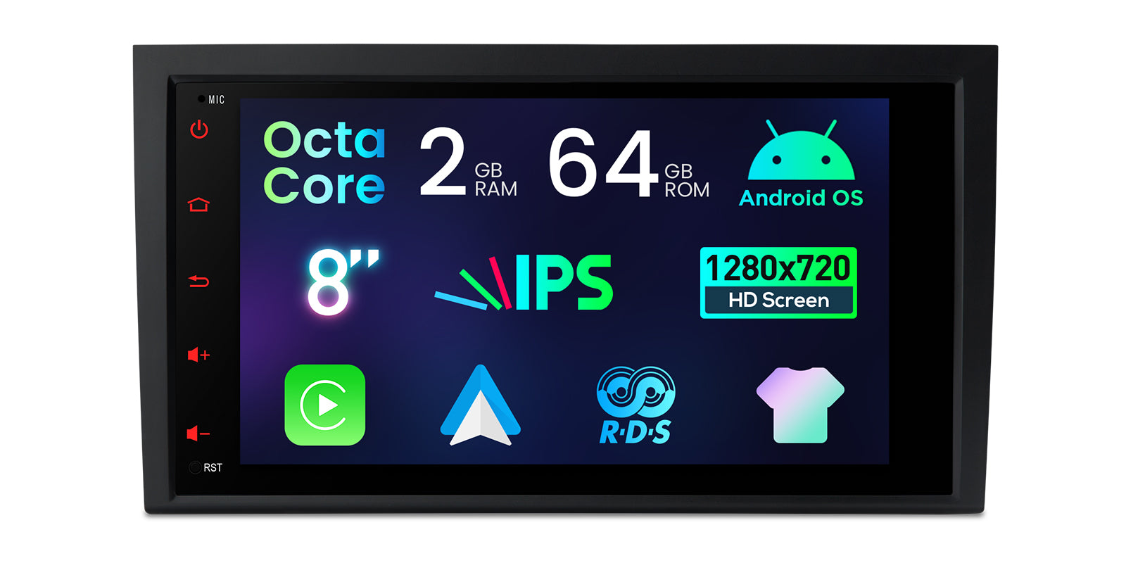 XTRONS IDS80A4AL Android Head Unit Car Stereo 8-Inch Wireless CarPlay