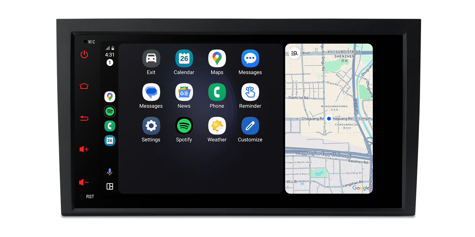 XTRONS IDS80A4AL Android Head Unit Car Stereo 8-Inch Wireless CarPlay