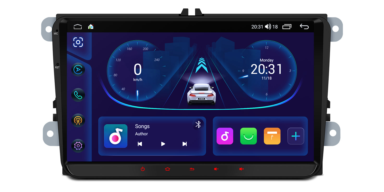 XTRONS IDS90MTVL 9" Android Head Unit Wireless CarPlay VW Seat Skoda