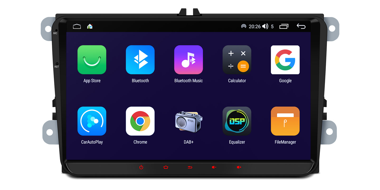 XTRONS IDS90MTVL 9" Android Head Unit Wireless CarPlay VW Seat Skoda