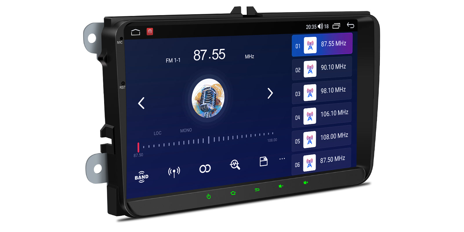 XTRONS IDS90MTVL 9" Android Head Unit Wireless CarPlay VW Seat Skoda