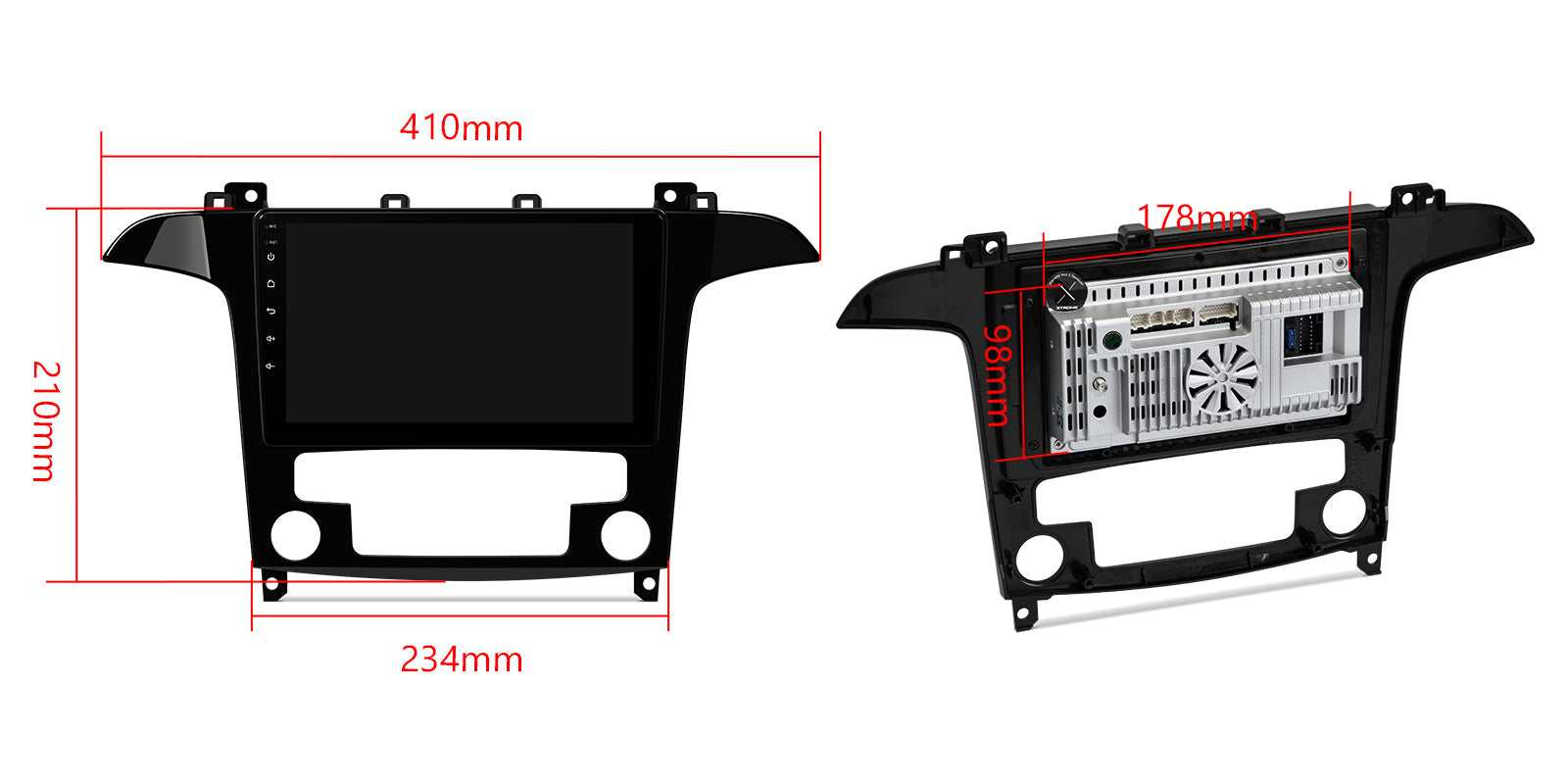 XTRONS IDSP90MXF Ford S-Max 9in Android Head Unit Car Stereo Wireless CarPlay 2GB 64GB