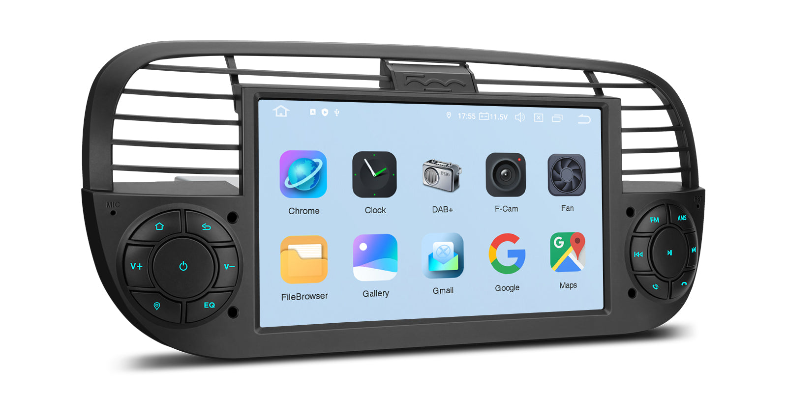 XTRONS IQ Series 7in QLED Android 14 Head Unit for Fiat 500