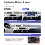 XTRONS IQ7450FLCP Fiat 500 Qualcomm 665 7" Android Car Head Unit