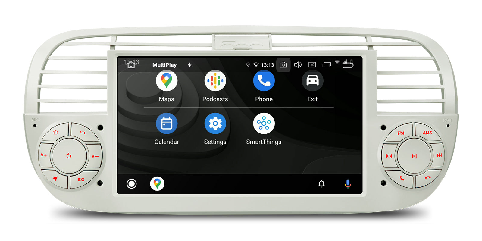 XTRONS IQ7450FLCP Fiat 500 Qualcomm 665 7" Android Car Head Unit