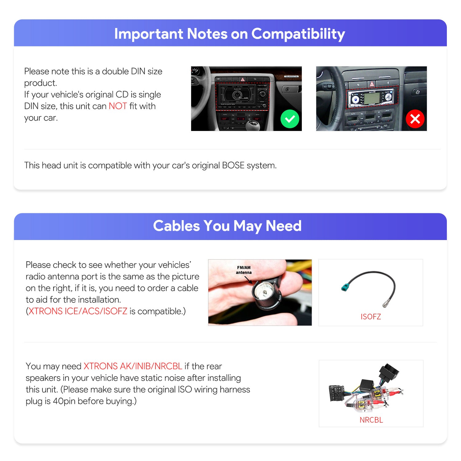 XTRONS IQ84A4AP 8in Android 14 Audio Head Unit Audi Qualcomm 665