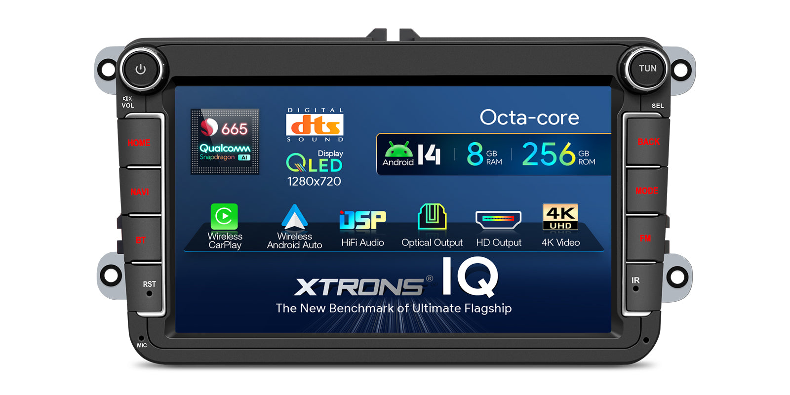 XTRONS IQ84MTVP VW Skoda Seat 8in Android Head Unit 8GB 256GB