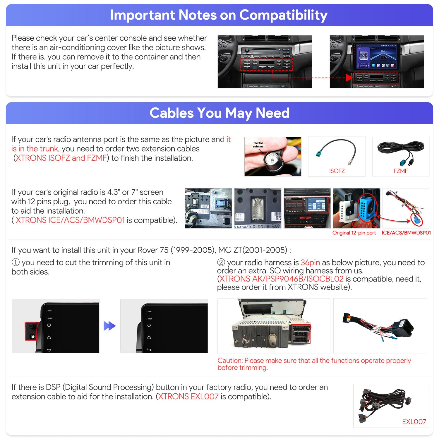 XTRONS IQP9446BP BMW Qualcomm 665 Android 14 Head Unit 9in QLED