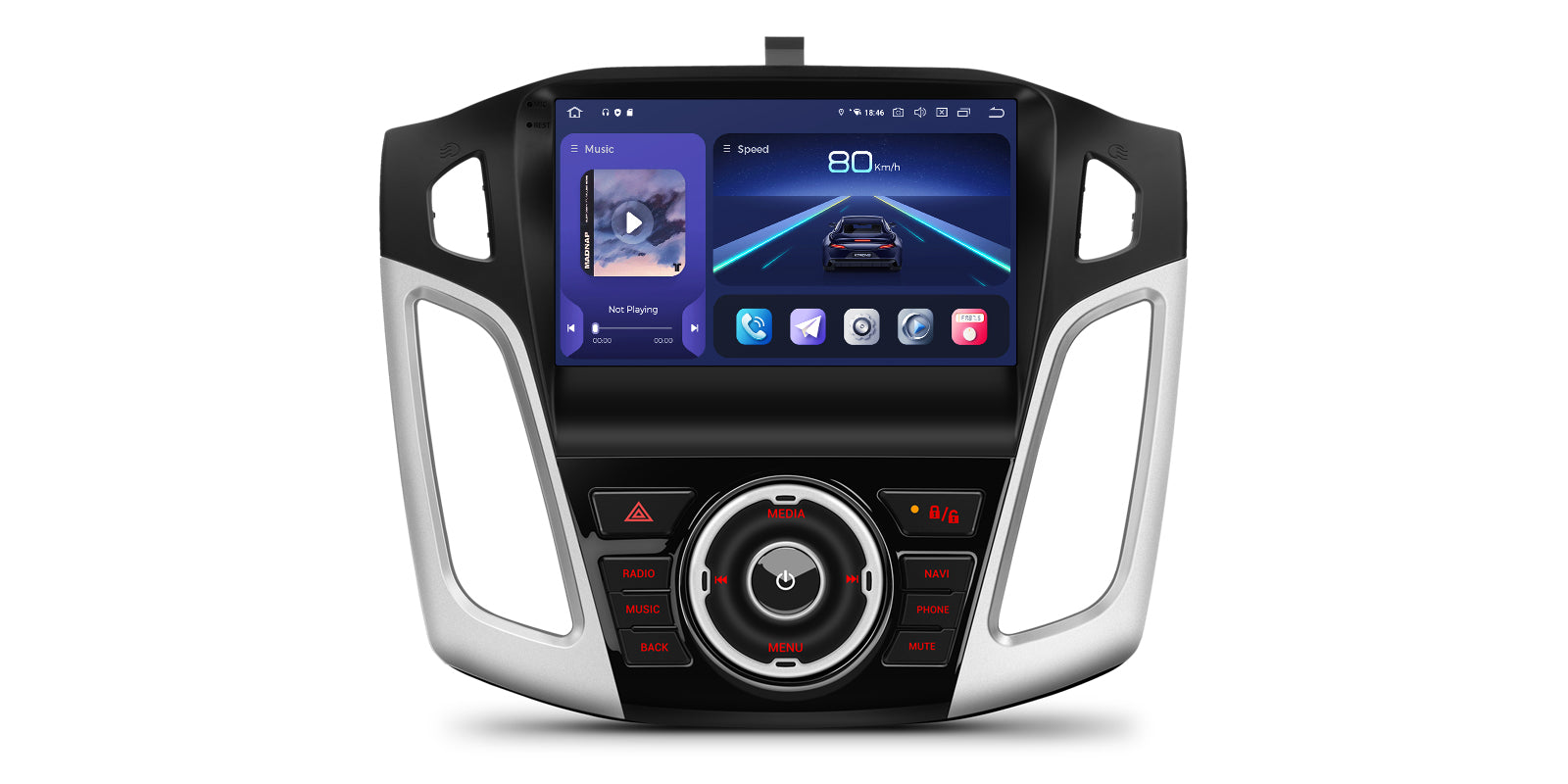 XTRONS IQP94FSFP 9" Android 14 Head Unit Car Stereo for Ford Focus