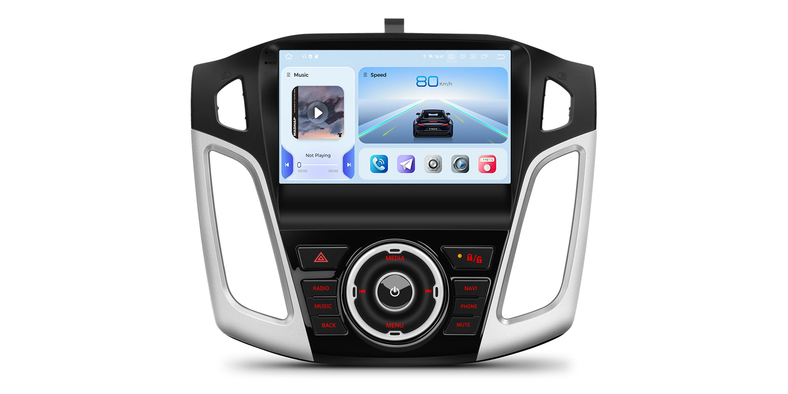 XTRONS IQP94FSFP 9" Android 14 Head Unit Car Stereo for Ford Focus
