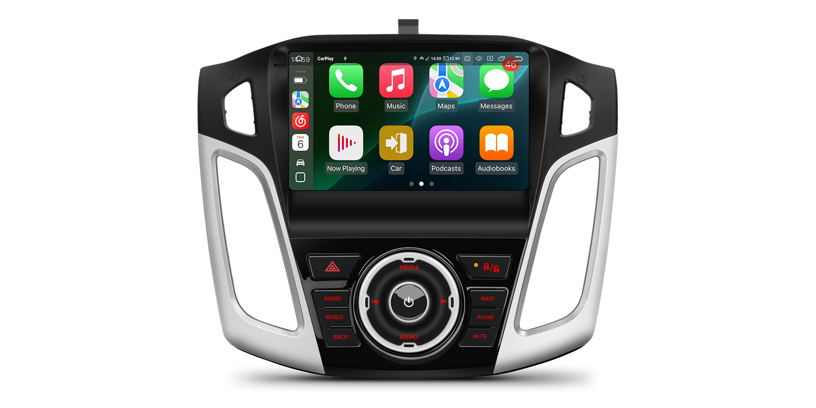 XTRONS IQP94FSFP 9" Android 14 Head Unit Car Stereo for Ford Focus