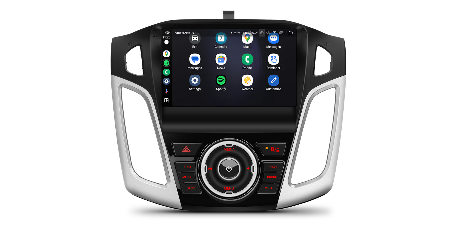 XTRONS IQP94FSFP 9" Android 14 Head Unit Car Stereo for Ford Focus