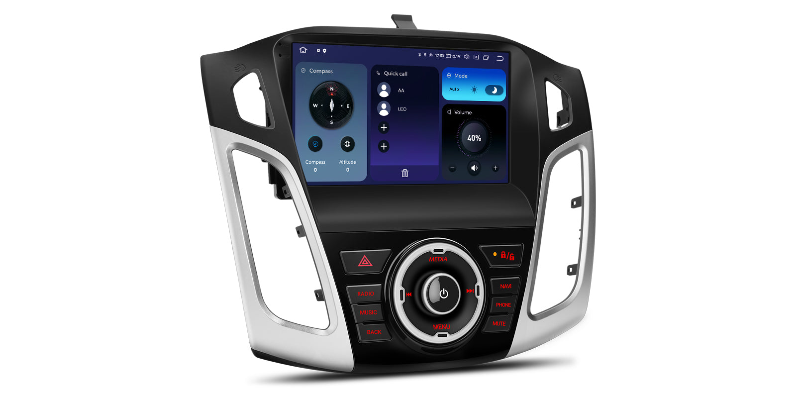 XTRONS IQP94FSFP 9" Android 14 Head Unit Car Stereo for Ford Focus