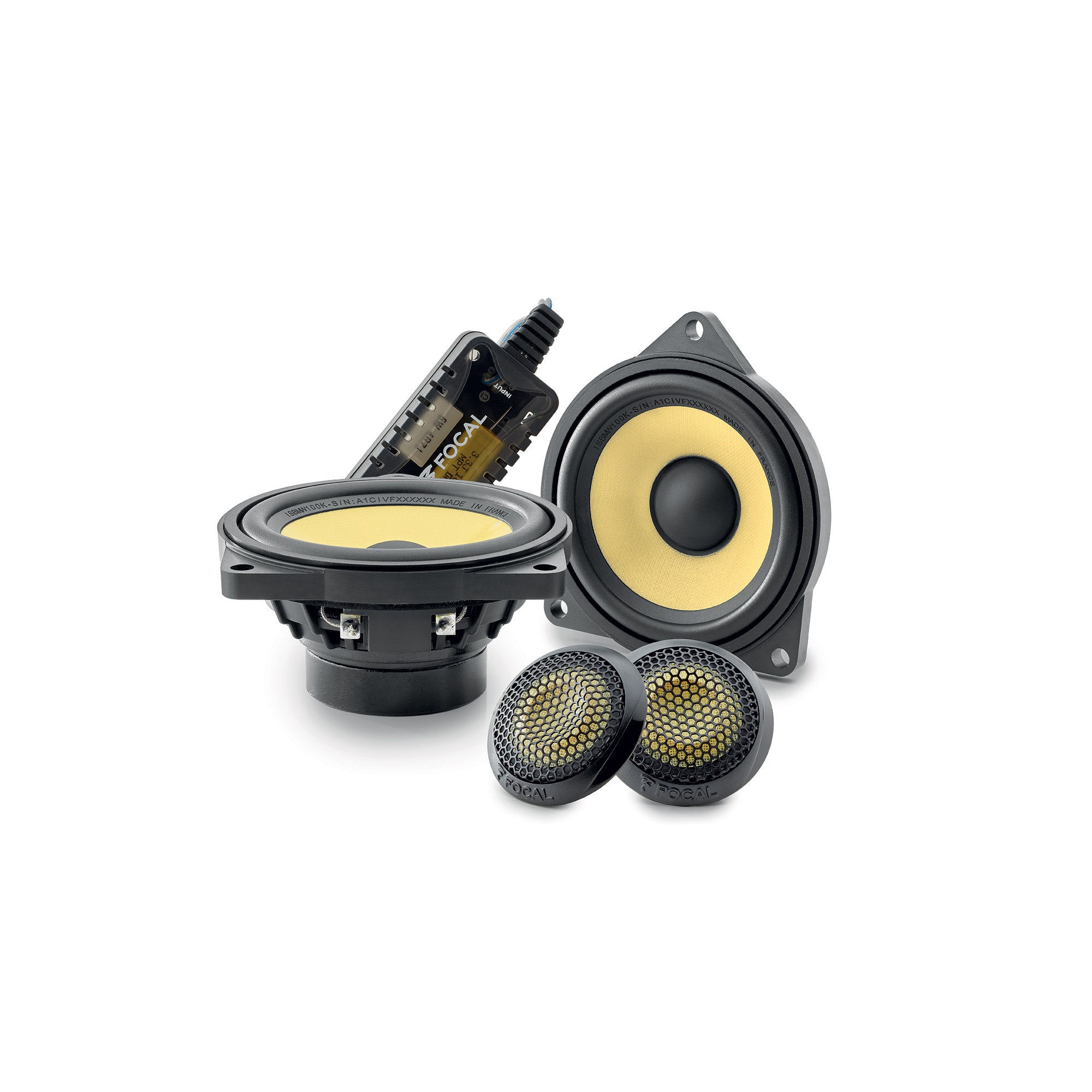 4" Focal BMW 120w 2 way component kit IS BMW 100K
