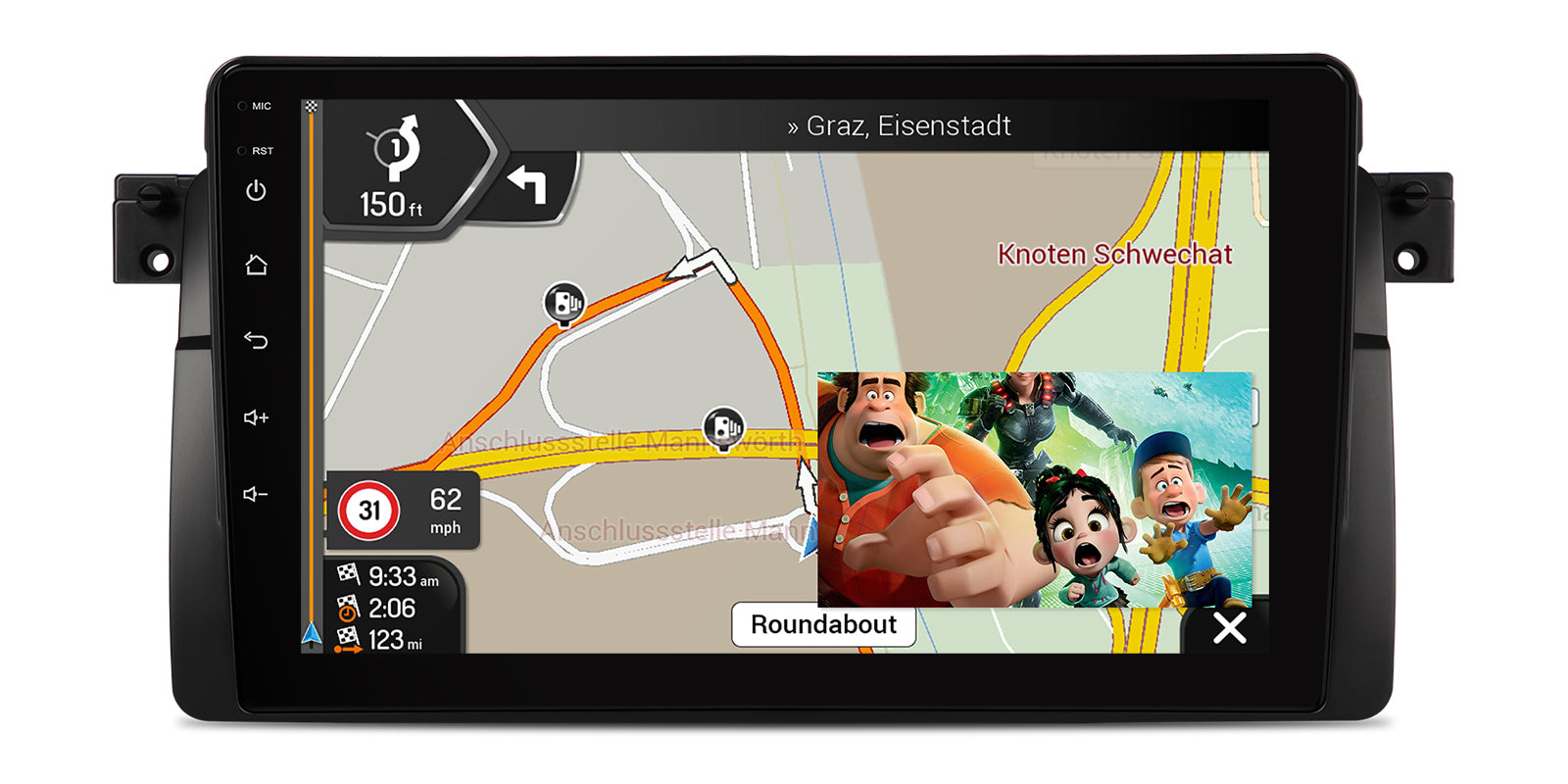 XTRONS IXAP9446BL 9in Wireless CarPlay Android 14 Head Unit BMW