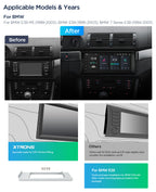 XTRONS PX1439BLHGS 10.25-Inch Android Head Unit Wireless CarPlay for BMW E39/E38