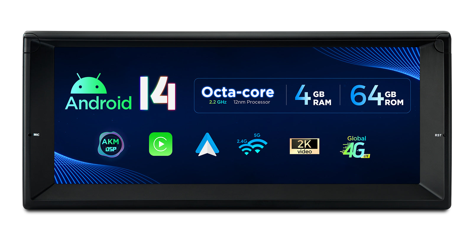 XTRONS PX1439BLHGS 10.25-Inch Android Head Unit Wireless CarPlay for BMW E39/E38