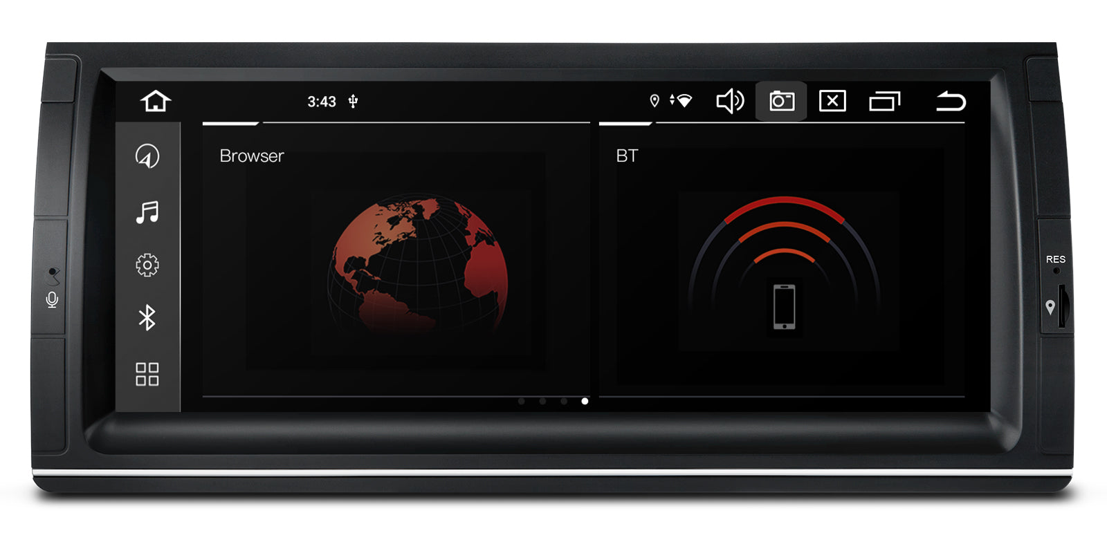 XTRONS PX1453BLHGS Android 14 4G LTE Head Unit 10.25in BMW X5 E53