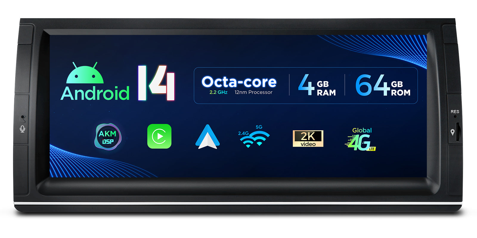 XTRONS PX1453BLHGS Android 14 4G LTE Head Unit 10.25in BMW X5 E53