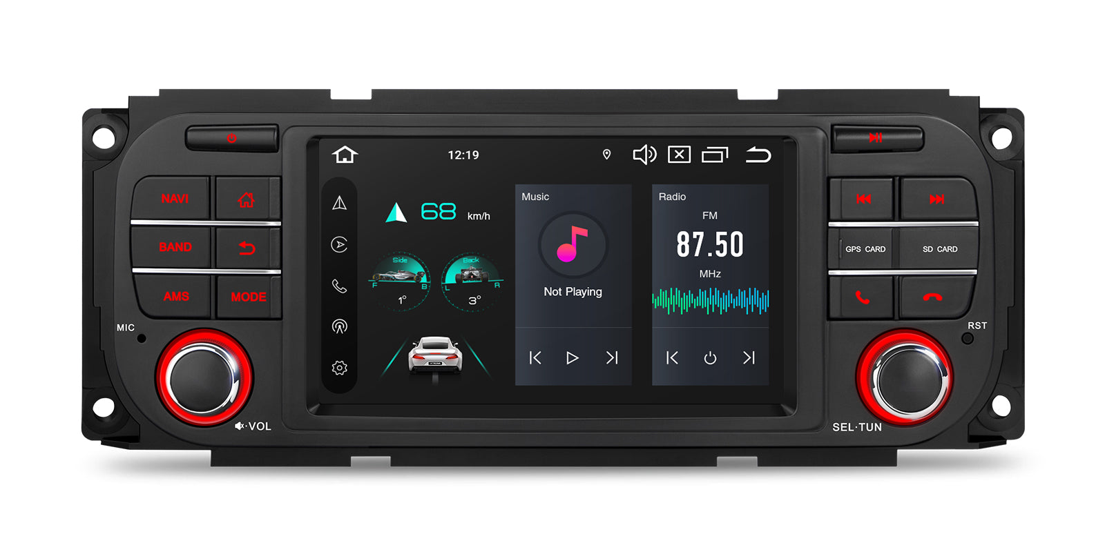XTRONS PX54WRJLGS 5" Android 14 Car Stereo 4GB 64GB Jeep/Dodge/Chrysler