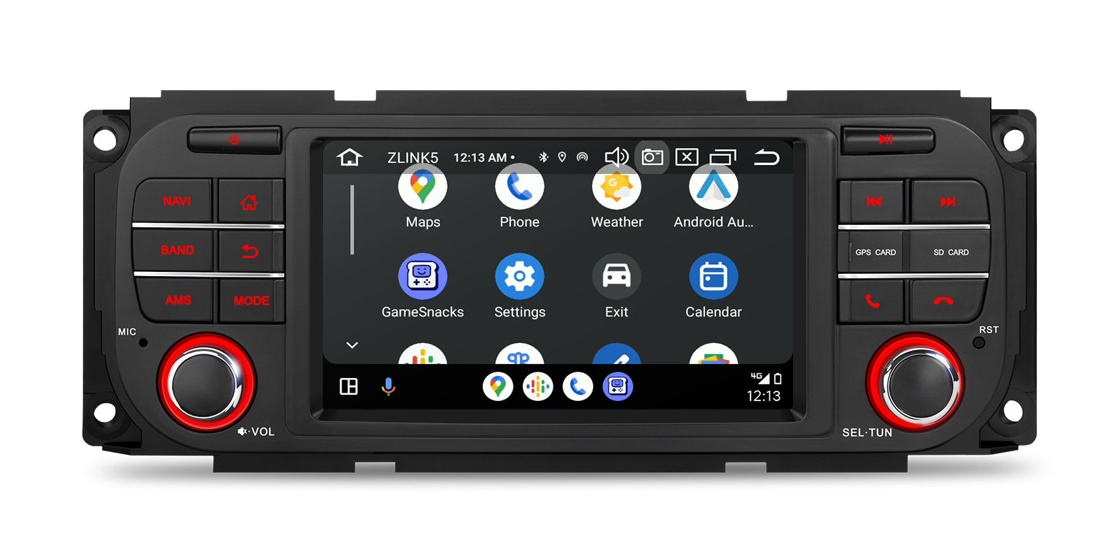 XTRONS PX54WRJLGS 5" Android 14 Car Stereo 4GB 64GB Jeep/Dodge/Chrysler