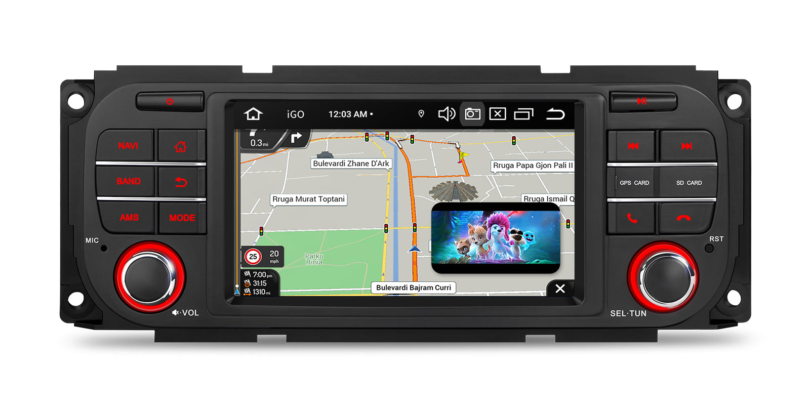 XTRONS PX54WRJLGS 5" Android 14 Car Stereo 4GB 64GB Jeep/Dodge/Chrysler