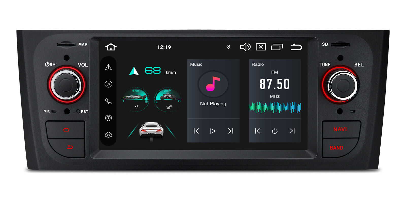 XTRONS PX64PTFLGS Fiat Grande Punto 6.1in Android 14 Head Unit 4GB 64GB