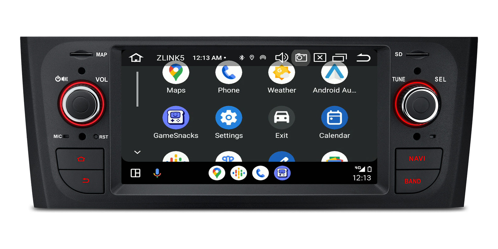XTRONS PX64PTFLGS Fiat Grande Punto 6.1in Android 14 Head Unit 4GB 64GB