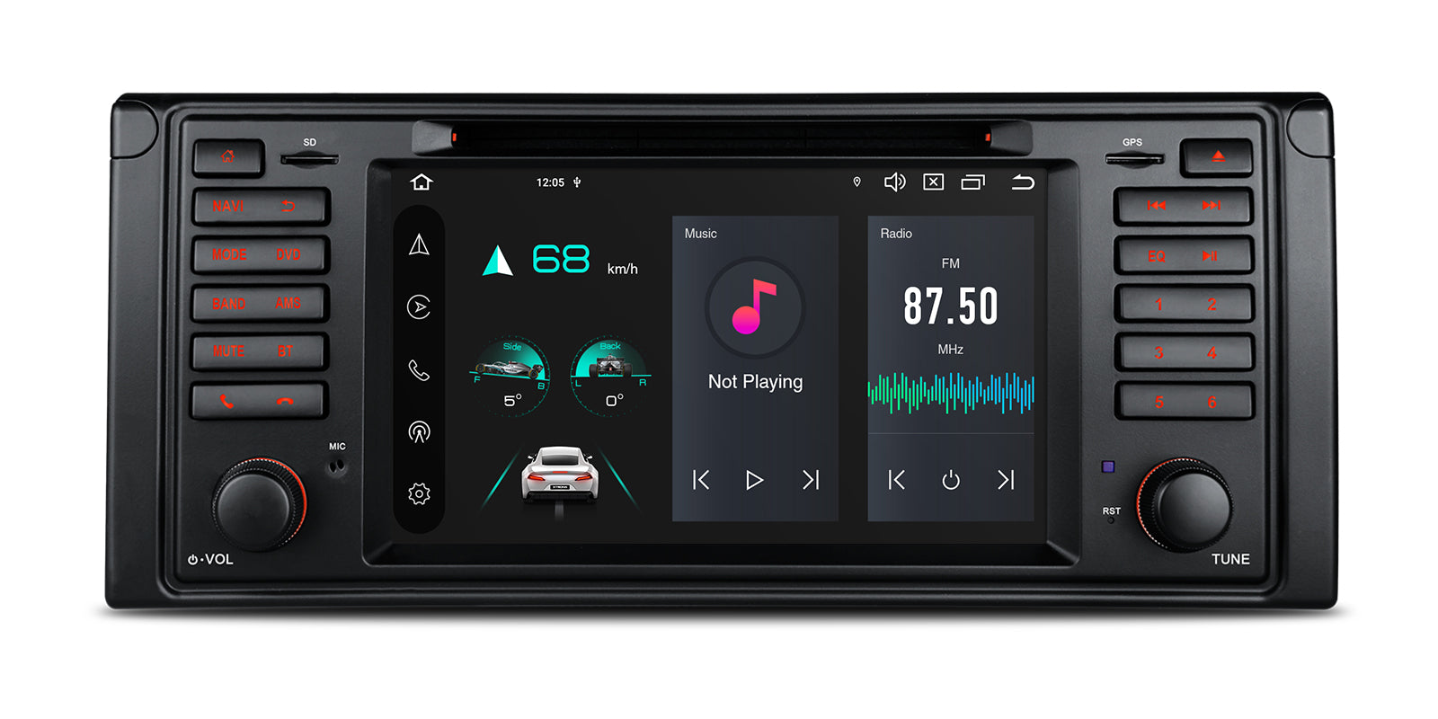 XTRONS PX7439BGS 7" Android Head Unit for BMW E39 4GB 64GB