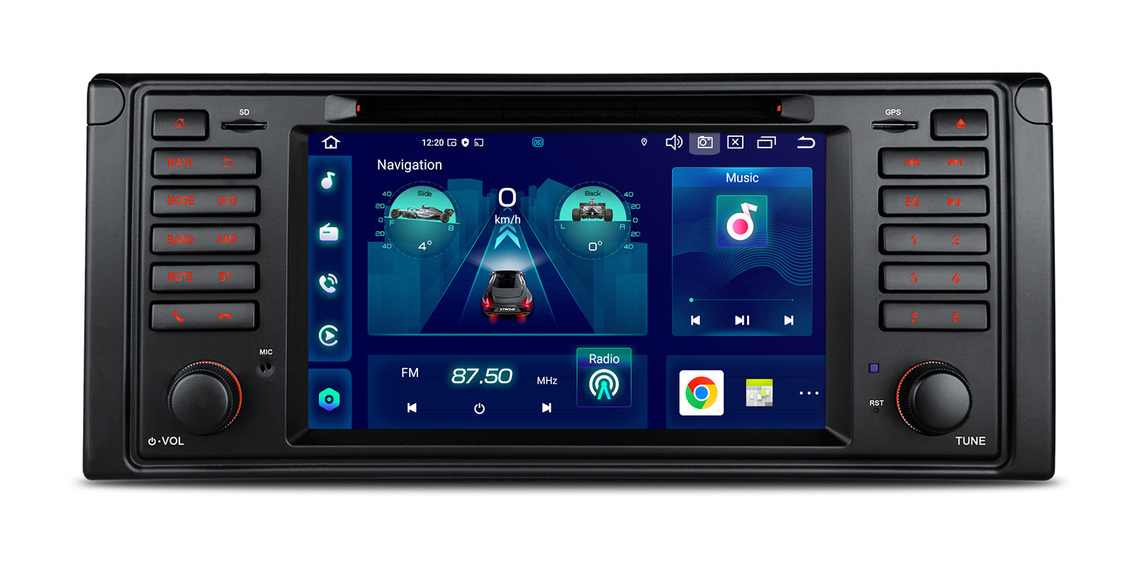 XTRONS PX7439BGS 7" Android Head Unit for BMW E39 4GB 64GB