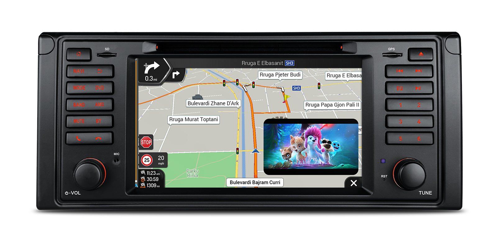 XTRONS PX7439BGS 7" Android Head Unit for BMW E39 4GB 64GB