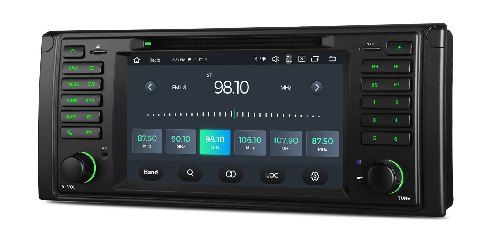 XTRONS PX7439BGS BMW E39 7" Android 14 Octa Core Head Unit 4GB 64GB